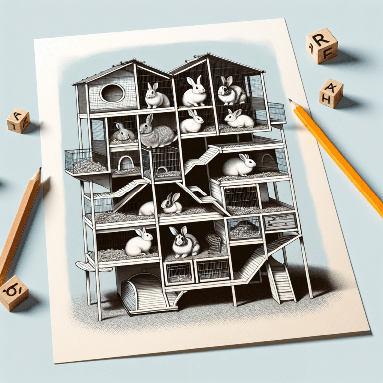 Multi-level Cages for Pet Rabbits