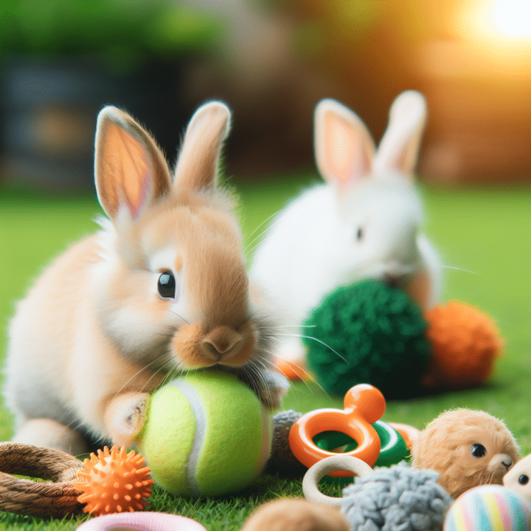 Training Rabbits to Use Toys